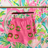 Hot Pink Multi Wreaths ShortQueen of SparklesThe Printed Peach Savannah