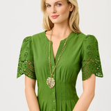 Hide And Leaf Necklace