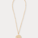 Hide And Leaf Necklace