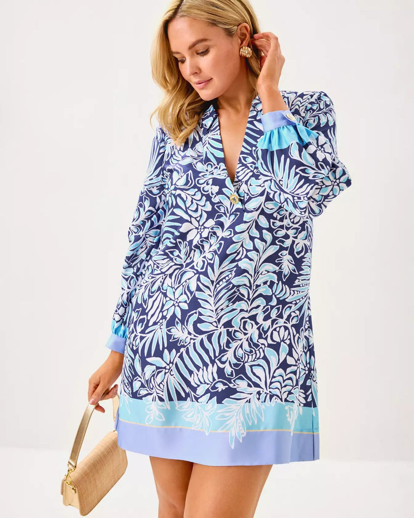 Iralanne Popover ShirtdressWomens - DressesLILLY PULITZERThe Printed Peach Savannah