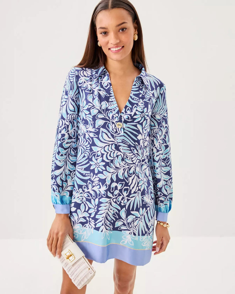 Iralanne Popover ShirtdressWomens - DressesLILLY PULITZERThe Printed Peach Savannah