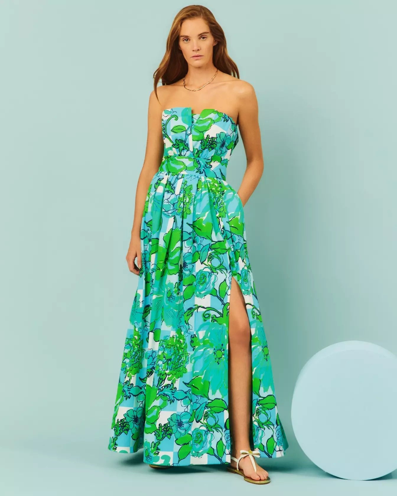 Ivella Strapless Maxi DressLILLY PULITZERThe Printed Peach Savannah