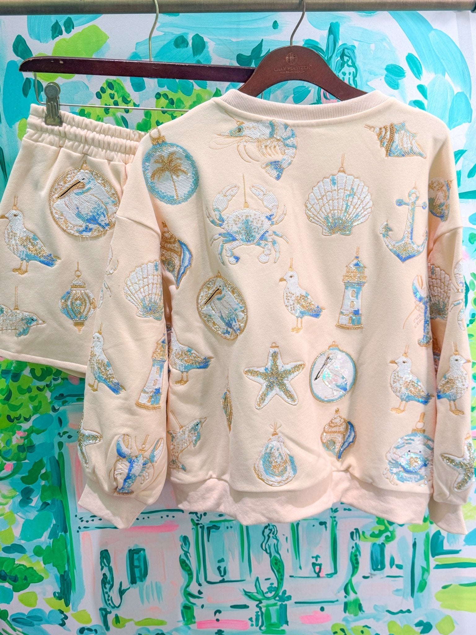 Ivory & Mint Coastal Sea Shell SkortQueen of SparklesThe Printed Peach Savannah