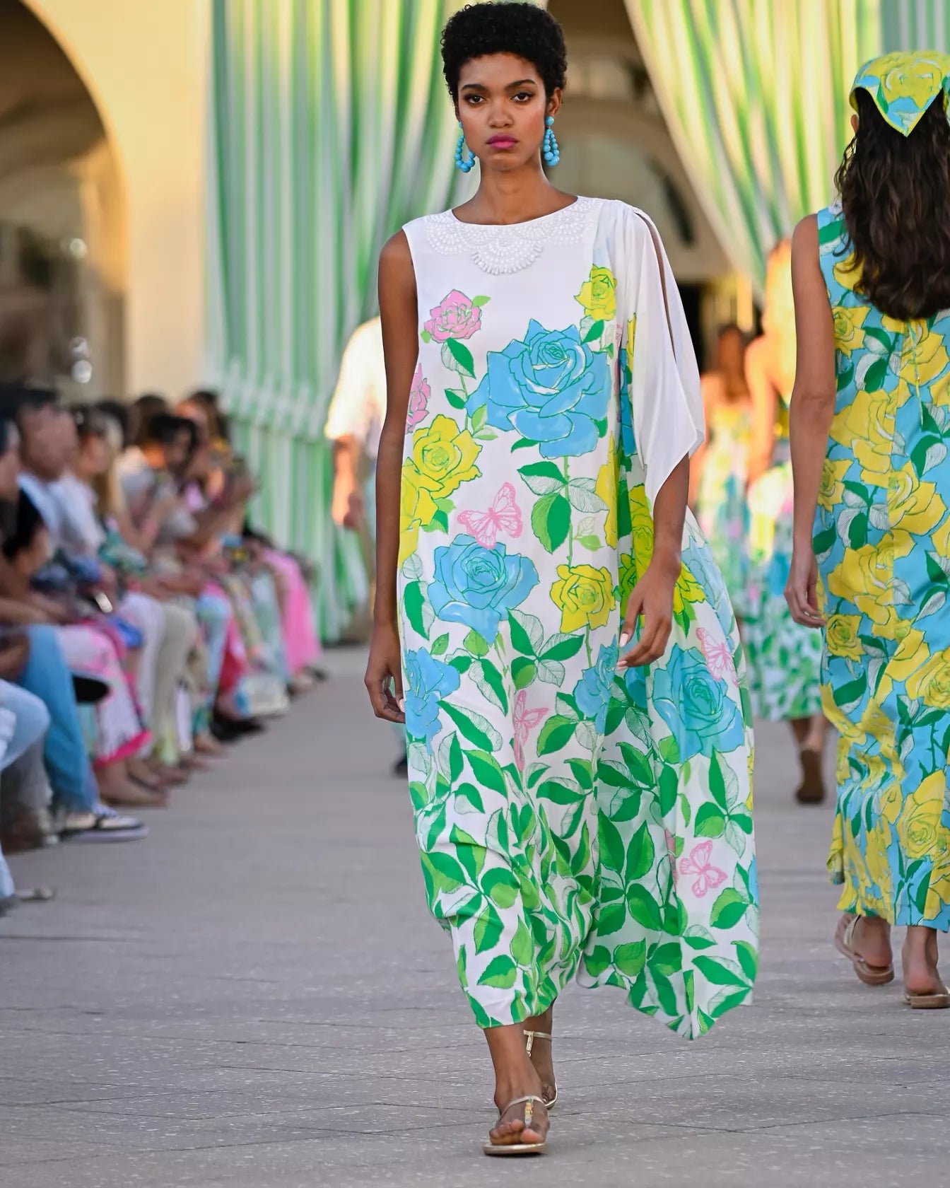 Jaida Silk Maxi CaftanLILLY PULITZERThe Printed Peach Savannah