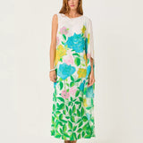 Jaida Silk Maxi CaftanLILLY PULITZERThe Printed Peach Savannah