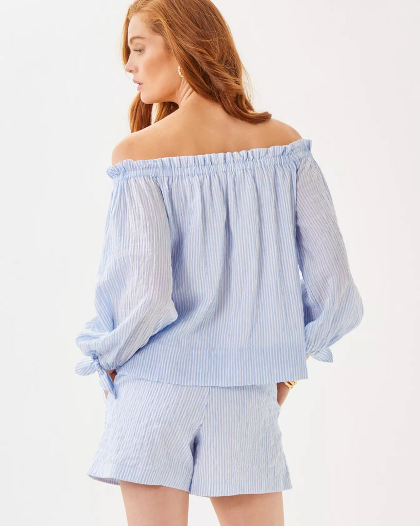 Jamielynn Off - the - Shoulder TopHeartland Retail ItemsLILLY PULITZERThe Printed Peach Savannah