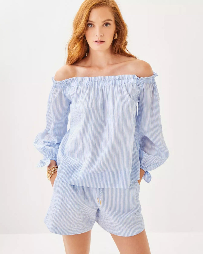 Jamielynn Off - the - Shoulder TopHeartland Retail ItemsLILLY PULITZERThe Printed Peach Savannah