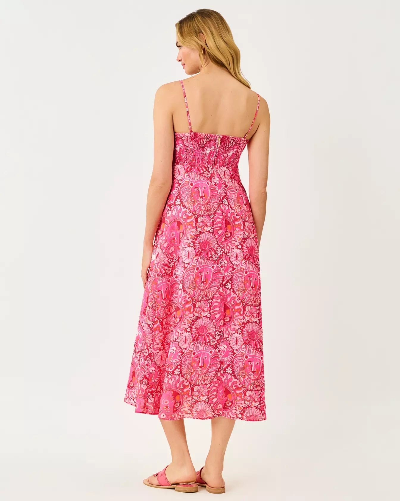 Jorgian Linen Midi DressWomen - Dresses - Fit & FlareLILLY PULITZERThe Printed Peach Savannah