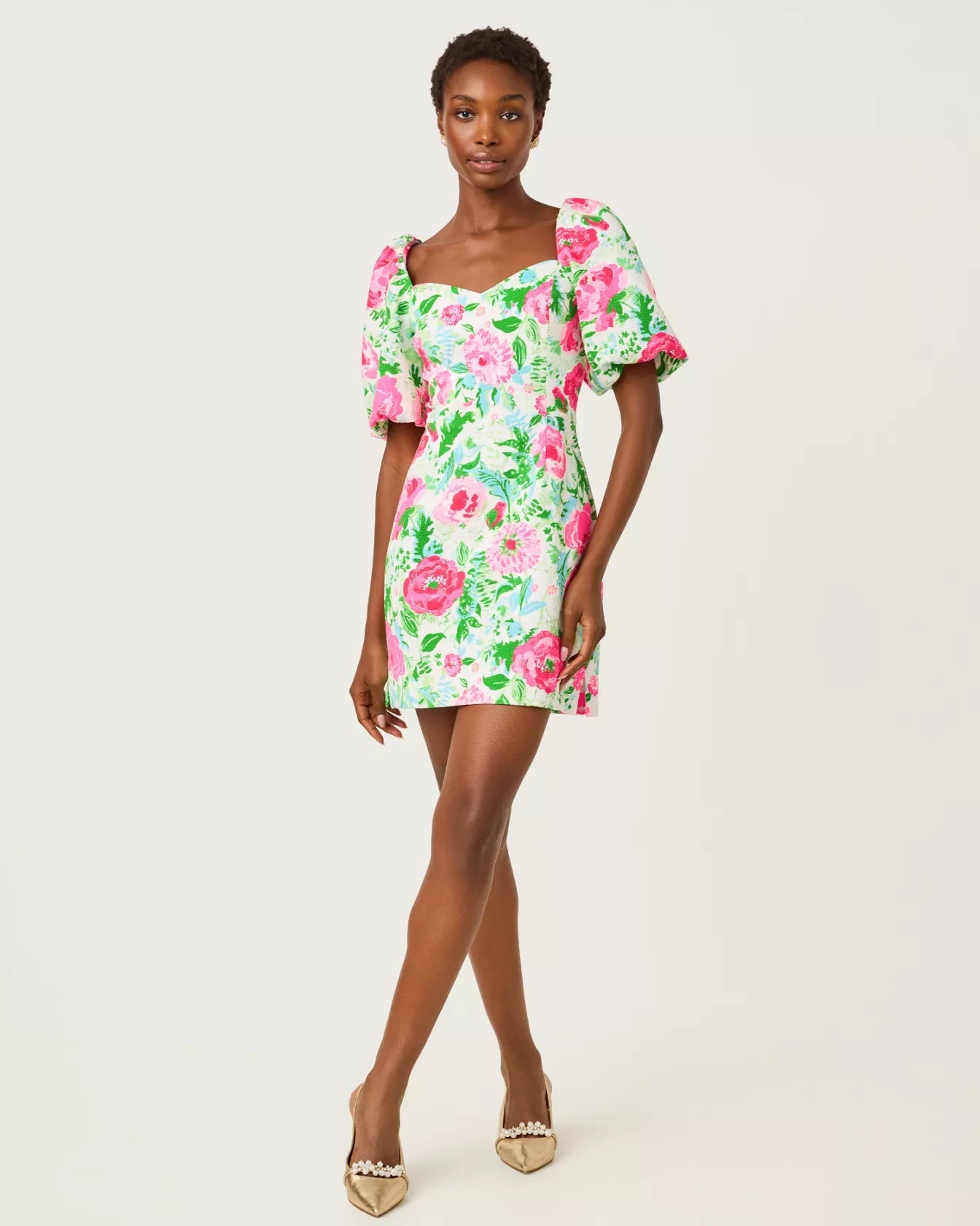 Justina Skirted RomperLILLY PULITZERThe Printed Peach Savannah