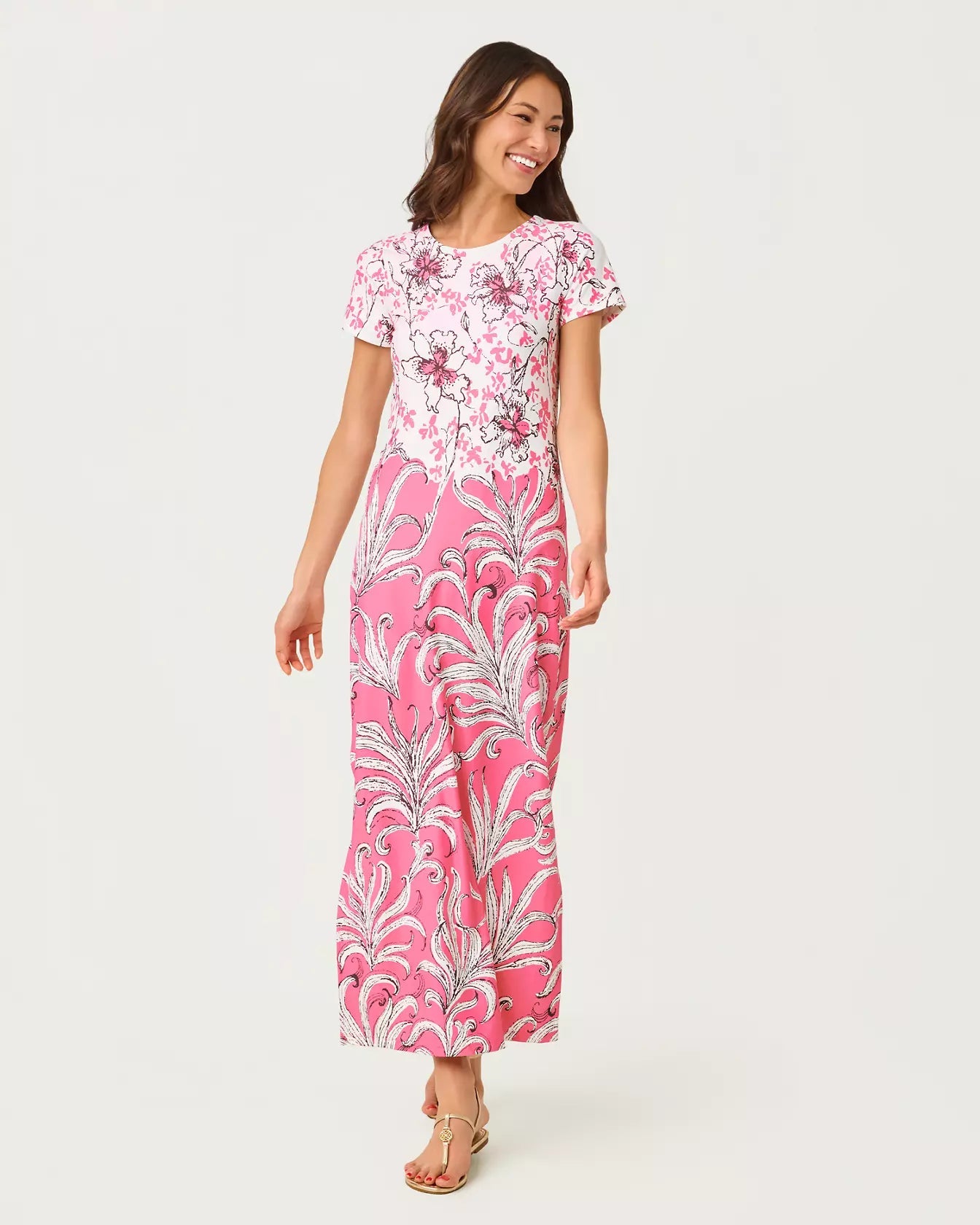 Kaden UPF 50+ MaxiDresses Straight DressesLILLY PULITZERThe Printed Peach Savannah