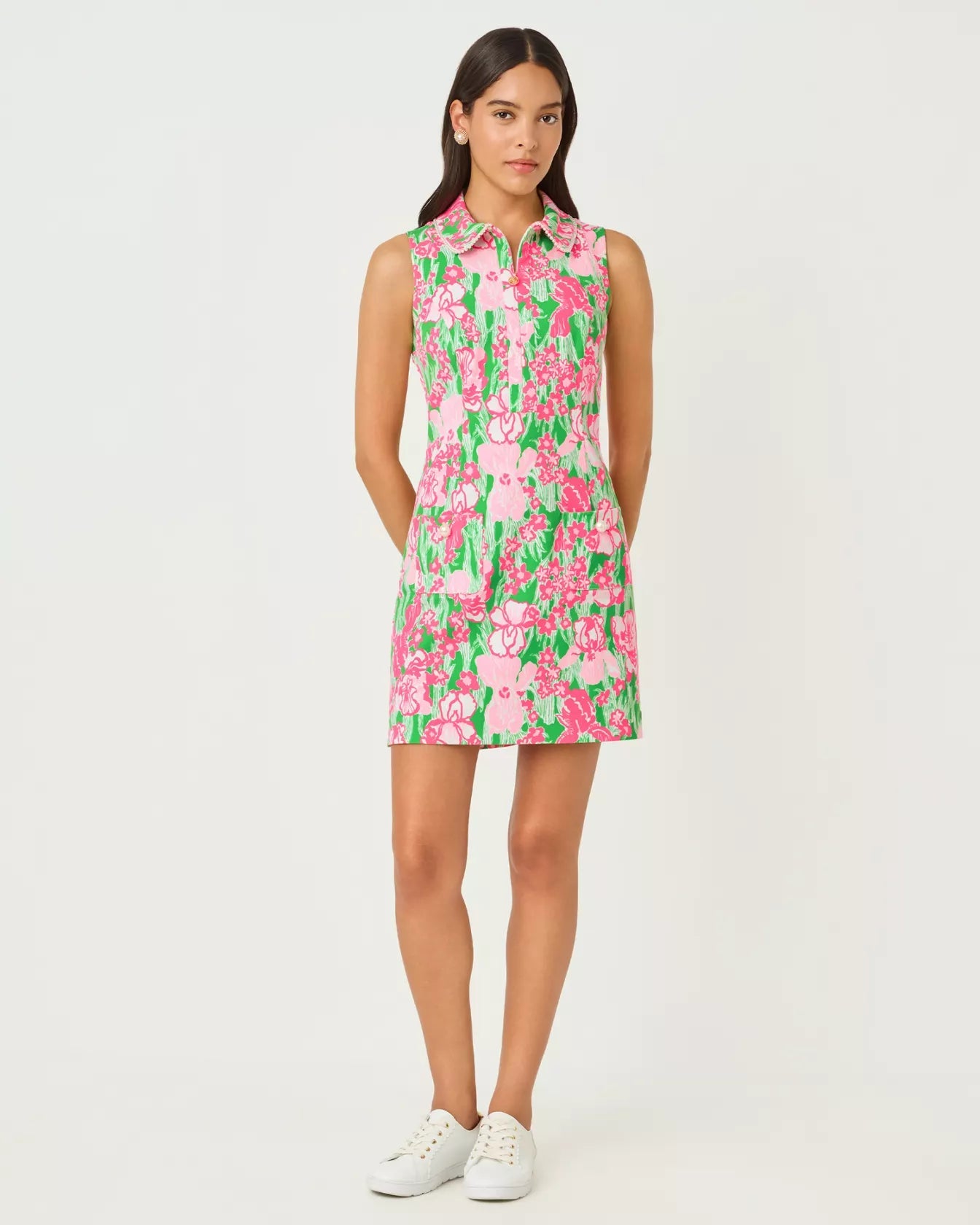 Kathy Pearl Dress UPF 50+LILLY PULITZERThe Printed Peach Savannah