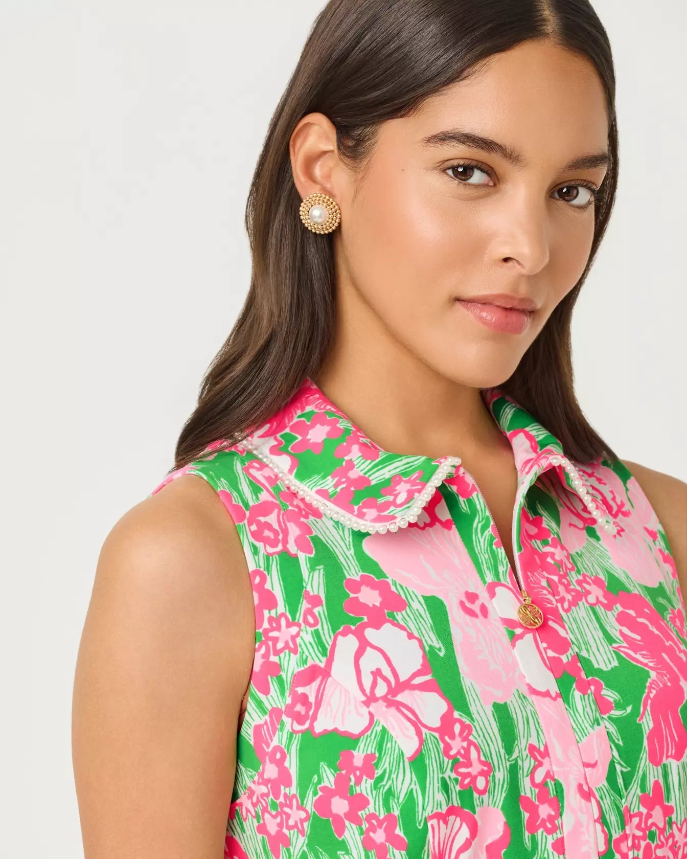 Kathy Pearl Dress UPF 50+LILLY PULITZERThe Printed Peach Savannah