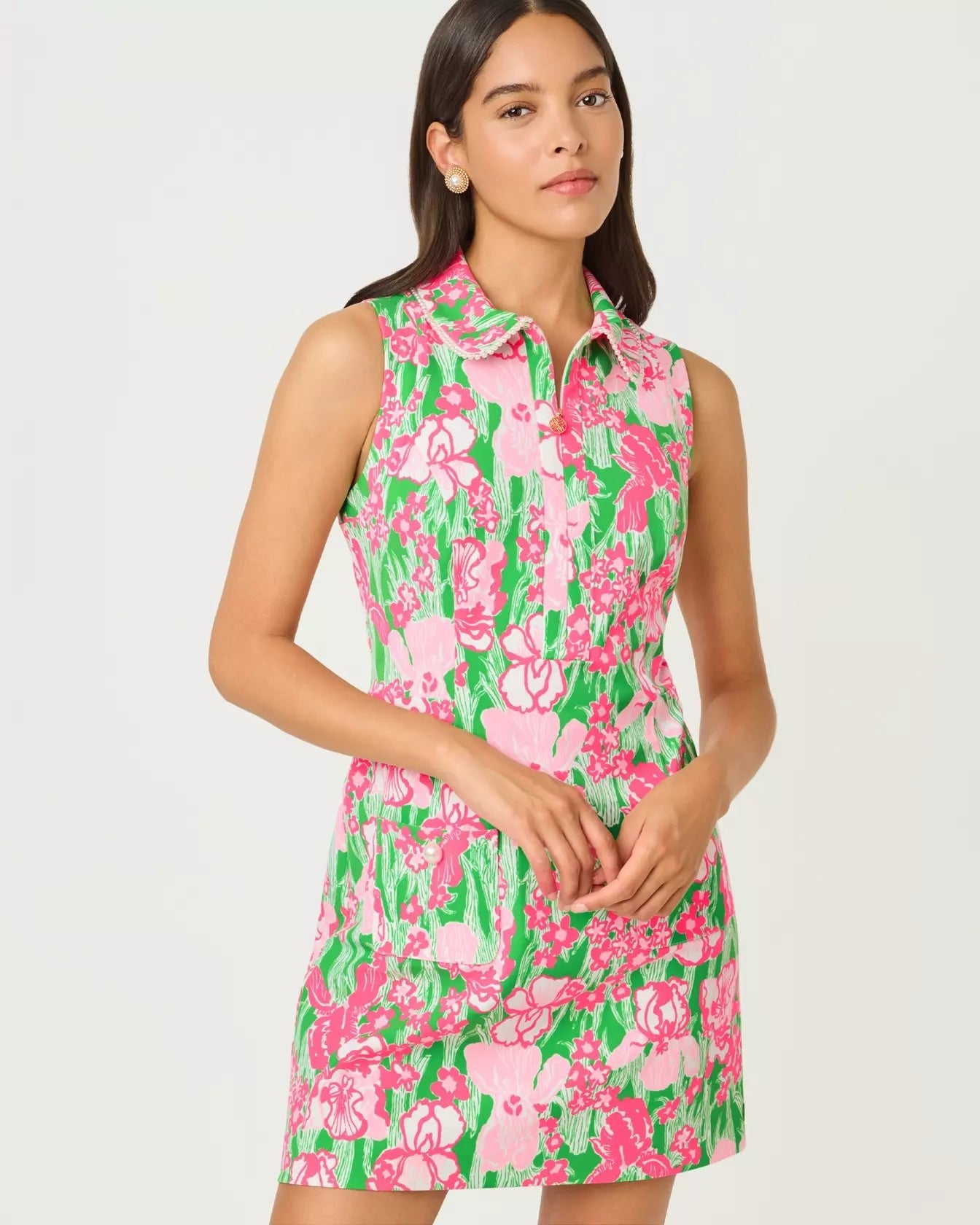 Kathy Pearl Dress UPF 50+LILLY PULITZERThe Printed Peach Savannah