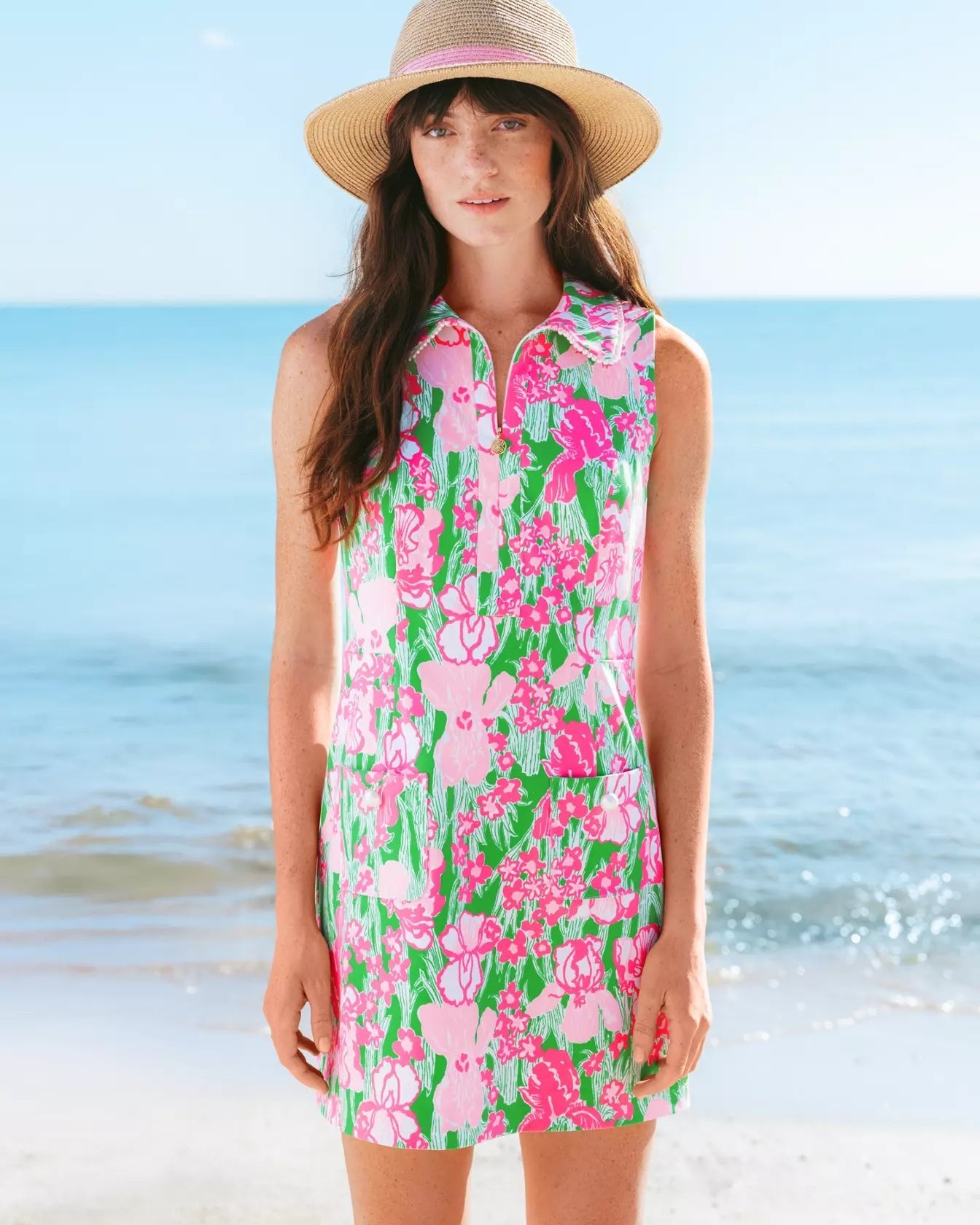 Kathy Pearl Dress UPF 50+LILLY PULITZERThe Printed Peach Savannah