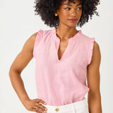 Kavalla Sleeveless Ruffle TopWomen - Tops - TanksLILLY PULITZERThe Printed Peach Savannah