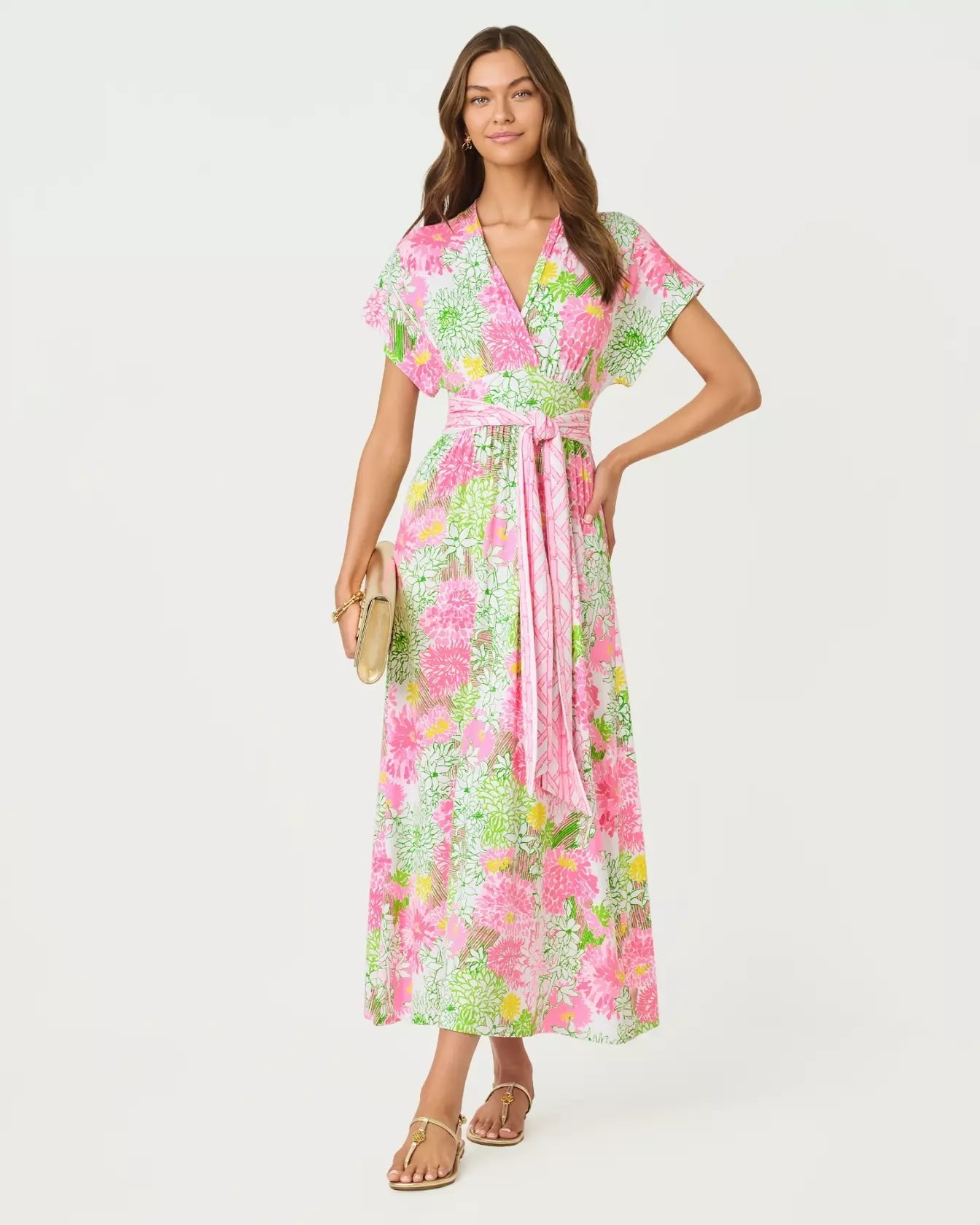 Keenan Maxi DressWomens - DressesLILLY PULITZERThe Printed Peach Savannah