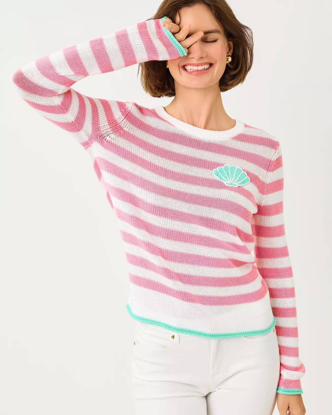 Kellyn SweaterWomen - Sweaters & Cardigans - Pullover SweatersLILLY PULITZERThe Printed Peach Savannah
