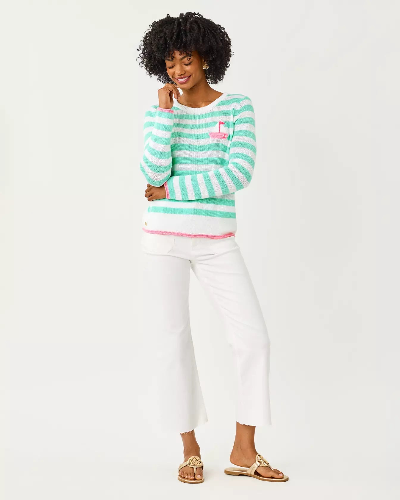 Kellyn SweaterWomen - Tops - Sweaters & Cardigans - Pullover SweatersLILLY PULITZERThe Printed Peach Savannah