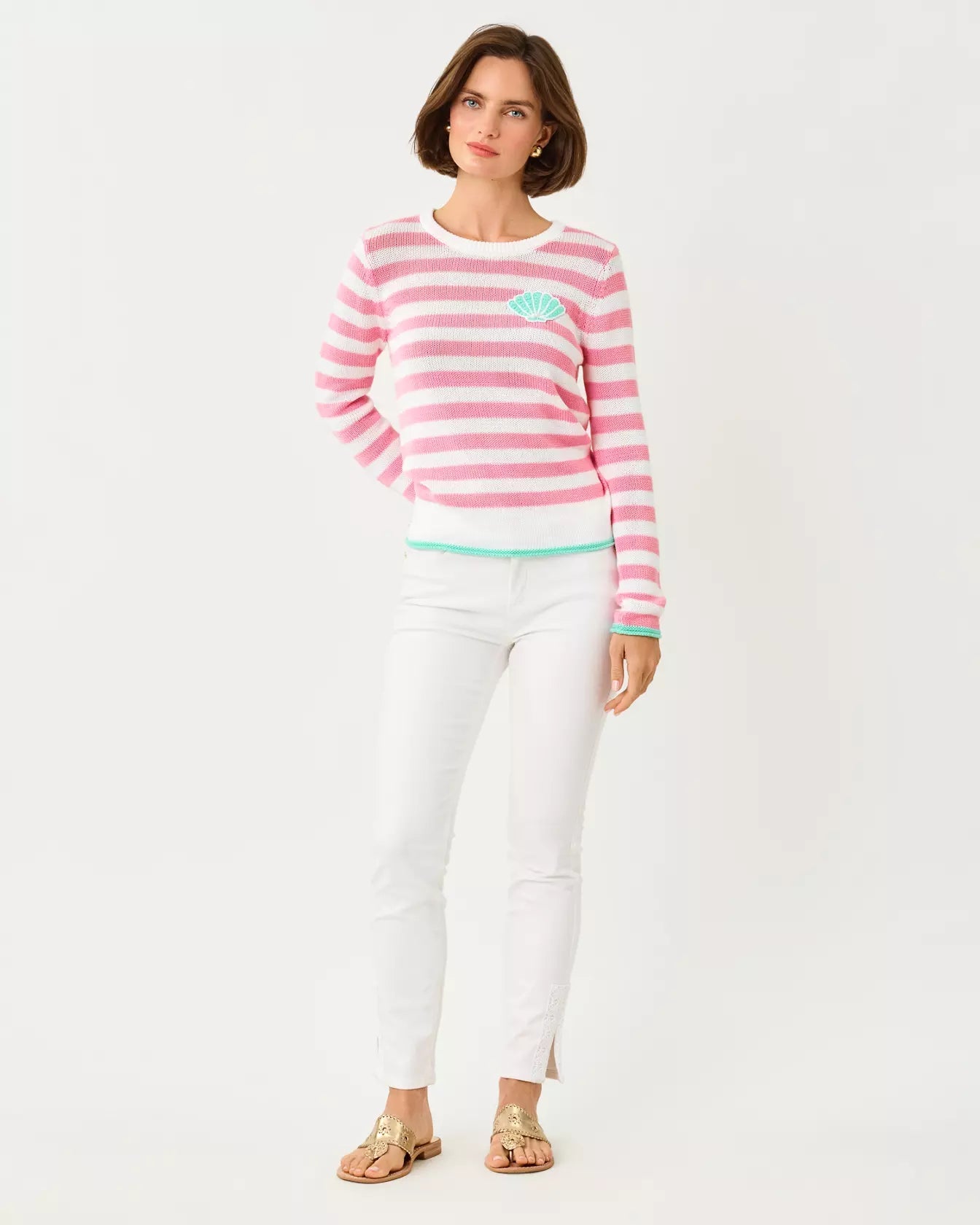 Kellyn SweaterWomen - Sweaters & Cardigans - Pullover SweatersLILLY PULITZERThe Printed Peach Savannah