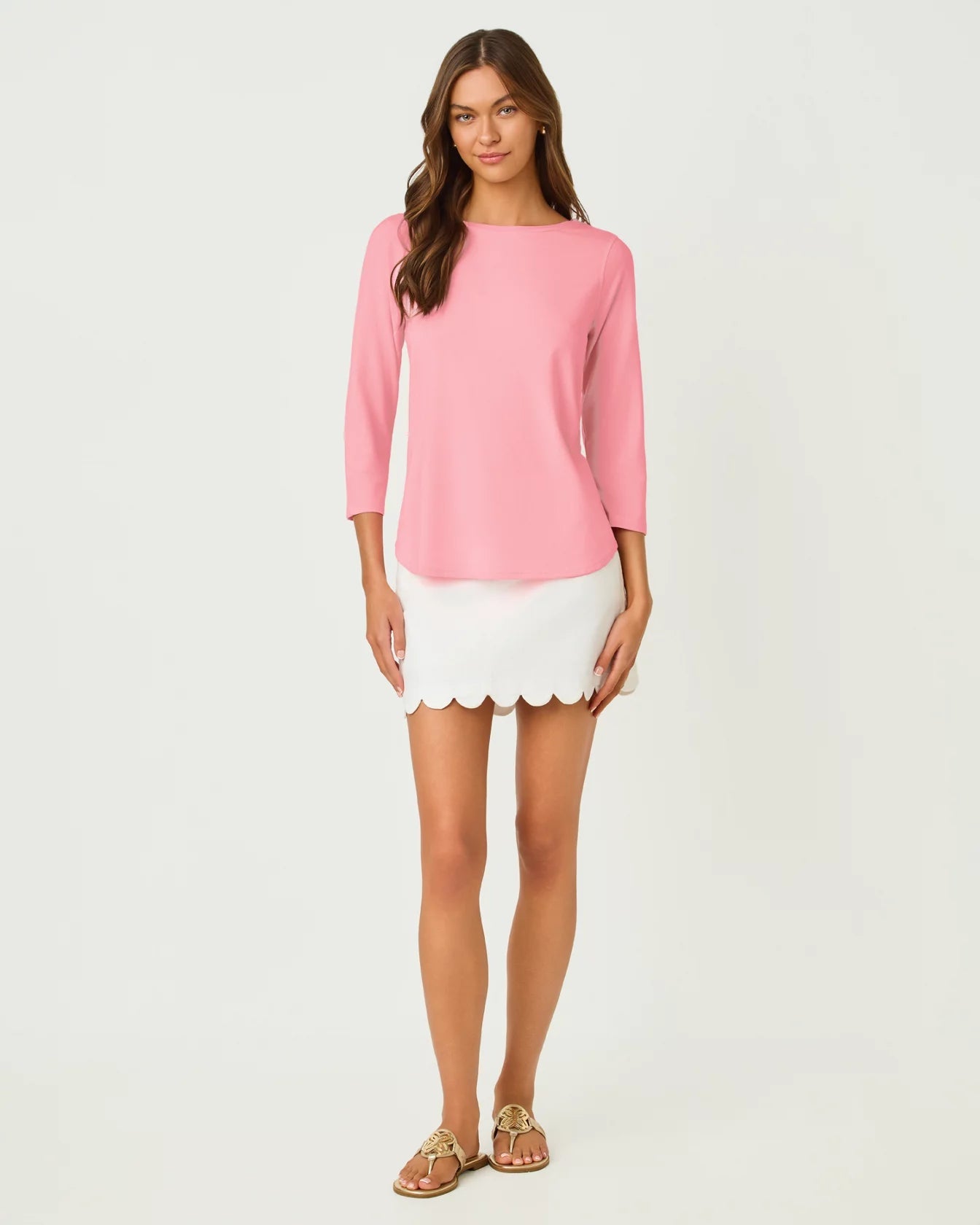 Key West 3/4 Sleeve TopWomen - Tops - TeesLILLY PULITZERThe Printed Peach Savannah