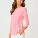 Key West 3/4 Sleeve TopWomen - Tops - TeesLILLY PULITZERThe Printed Peach Savannah