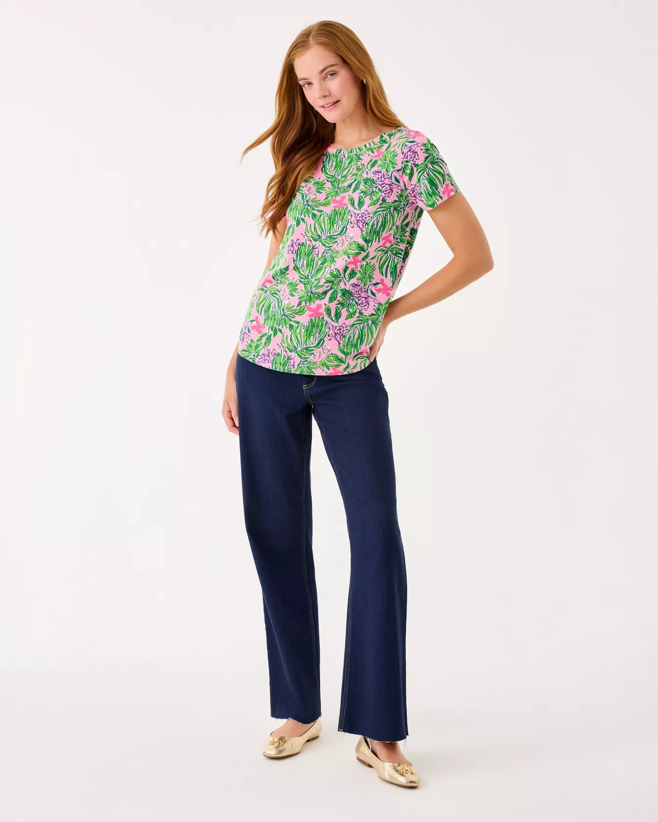 Key West TopWomen - Tops - TeesLILLY PULITZERThe Printed Peach Savannah