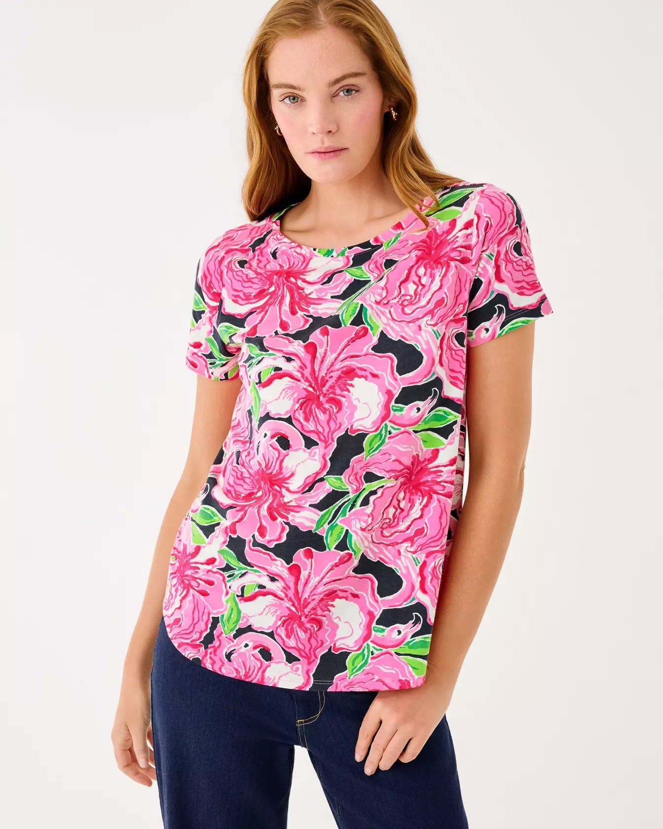 Key West TopWomen - Tops - TeesLILLY PULITZERThe Printed Peach Savannah