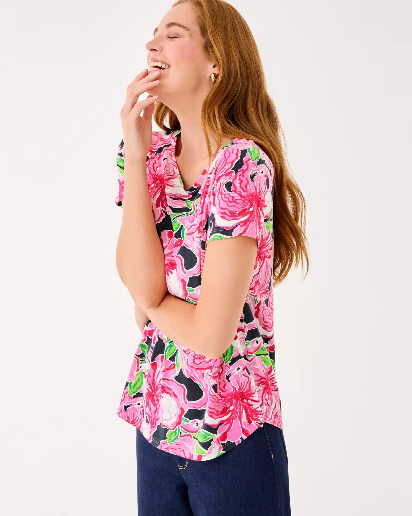 Key West TopWomen - Tops - TeesLILLY PULITZERThe Printed Peach Savannah