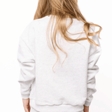 Kids Grey Colorblock Gingham QOS Card Logo SweatshirtGirls - Tops & Bottoms - TopsQueen of SparklesThe Printed Peach Savannah
