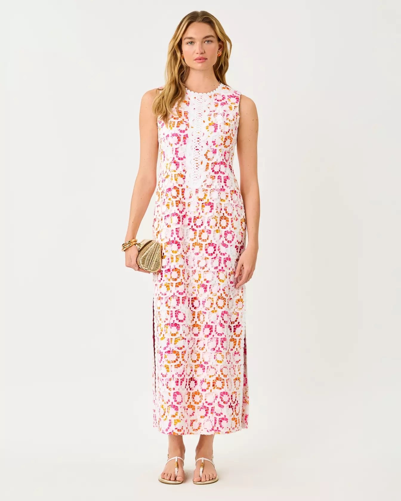 Kitt Maxi Shift DressWomen - Dresses - Fitted DressesLILLY PULITZERThe Printed Peach Savannah