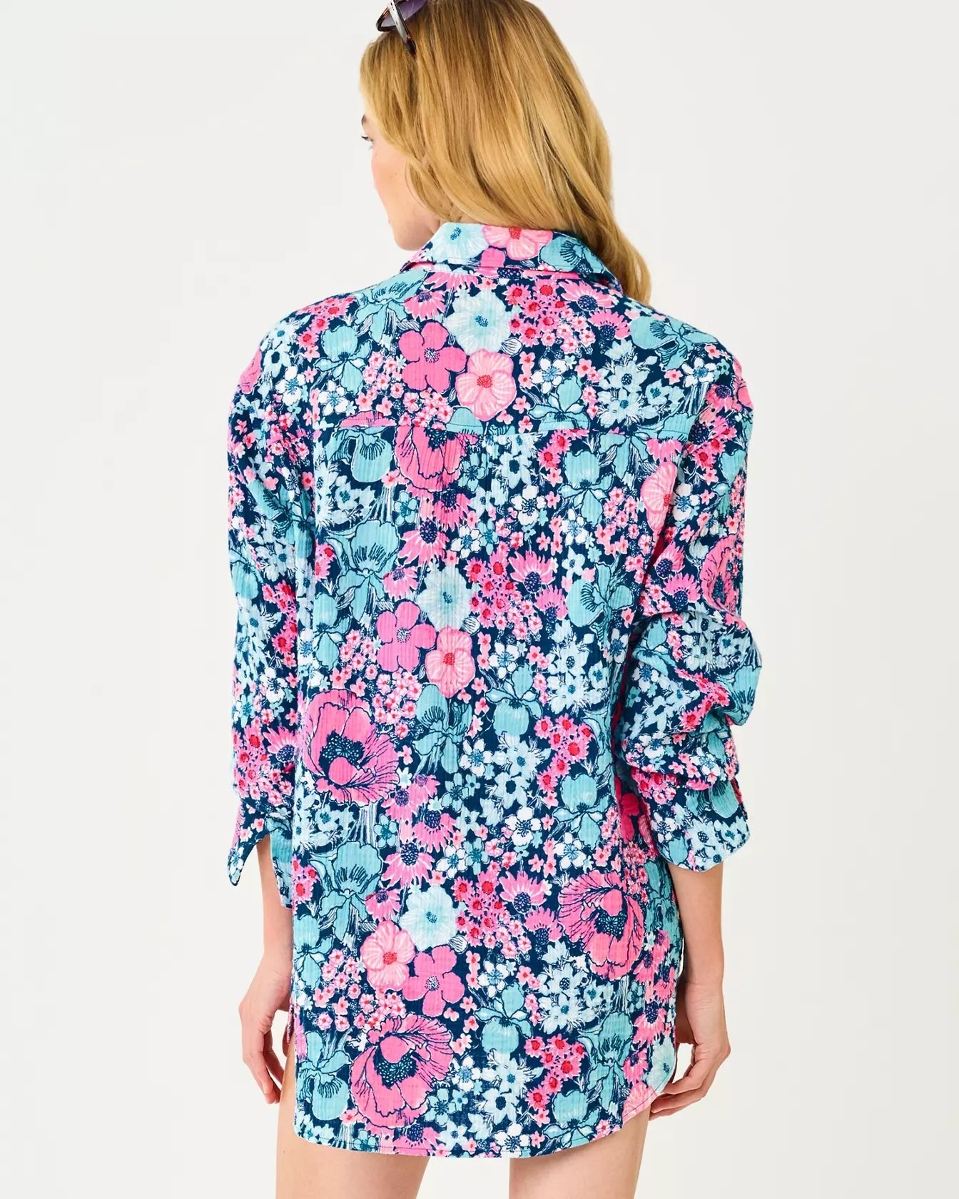 Kwitney Long Sleeve Cotton Cover - UpWomen - Swim - Cover UpsLILLY PULITZERThe Printed Peach Savannah