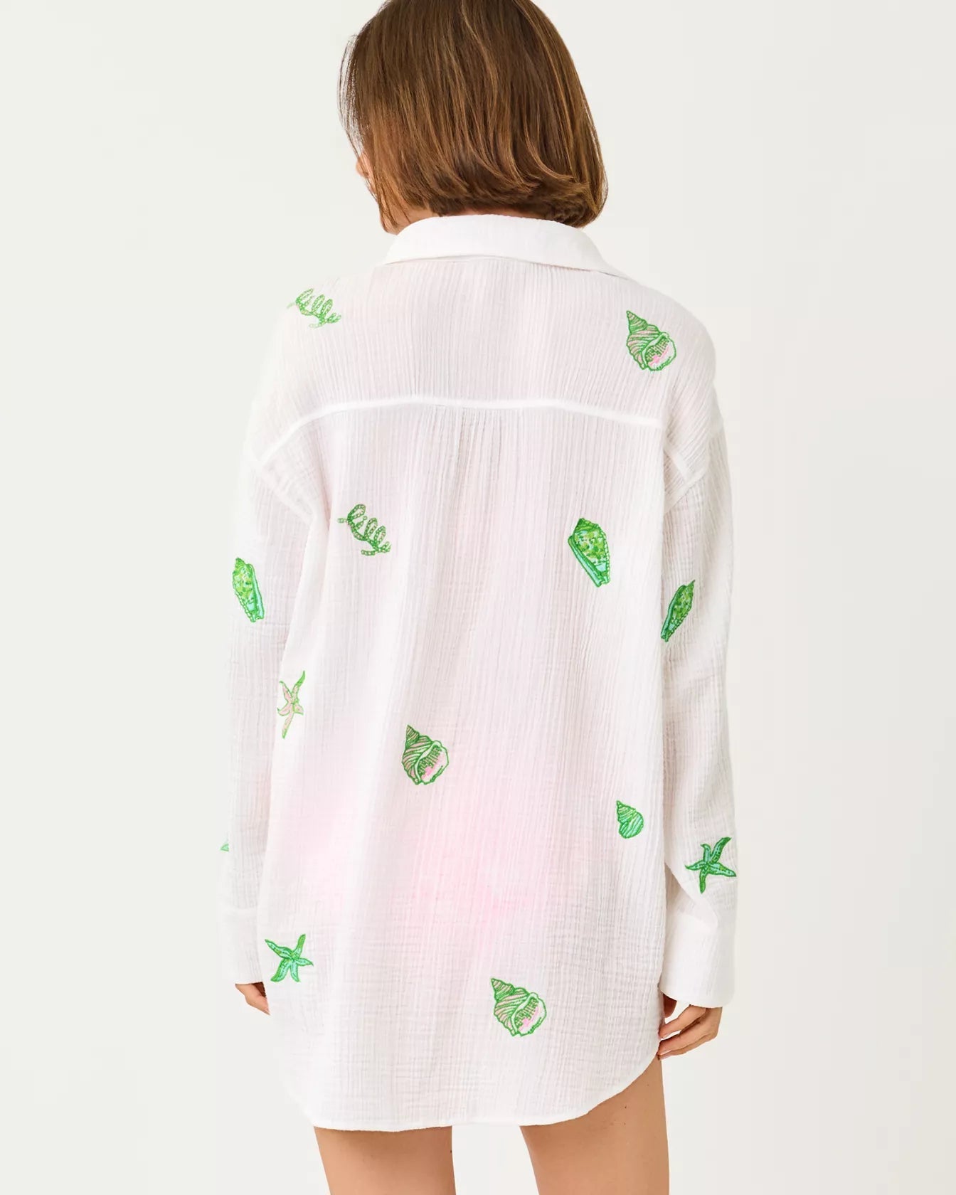 Kwitney Long Sleeve Cover - UpLILLY PULITZERThe Printed Peach Savannah