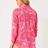 Kwitney Long-Sleeve CoverupLILLY PULITZERThe Printed Peach Savannah