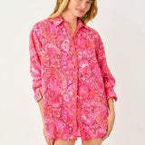 Kwitney Long-Sleeve CoverupLILLY PULITZERThe Printed Peach Savannah