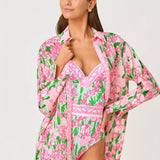 Kwitney Long - Sleeve CoverupSwim - Cover UpsLILLY PULITZERThe Printed Peach Savannah