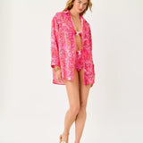 Kwitney Long-Sleeve CoverupLILLY PULITZERThe Printed Peach Savannah