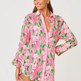 Kwitney Long - Sleeve CoverupSwim - Cover UpsLILLY PULITZERThe Printed Peach Savannah