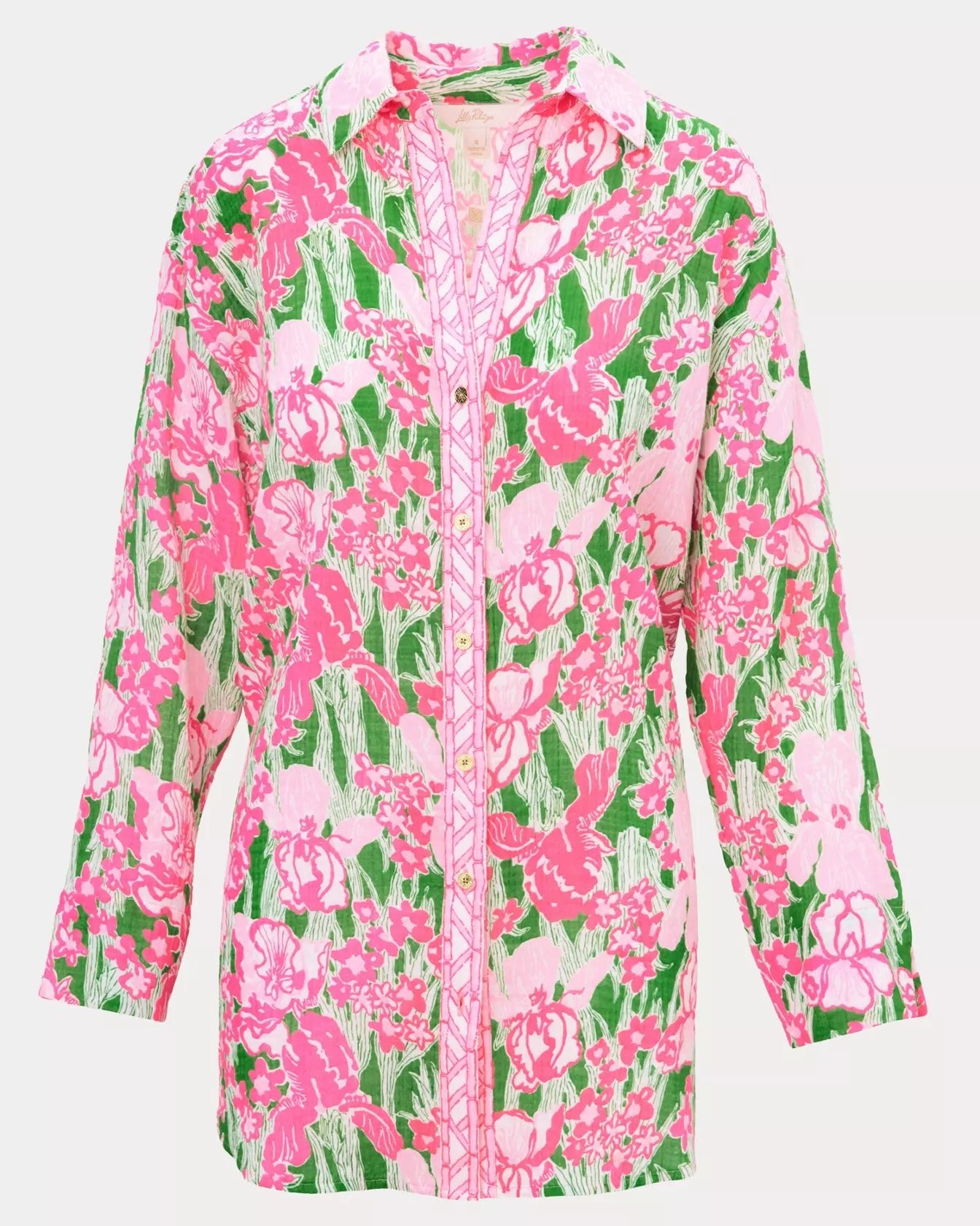 Kwitney Long - Sleeve CoverupSwim - Cover UpsLILLY PULITZERThe Printed Peach Savannah