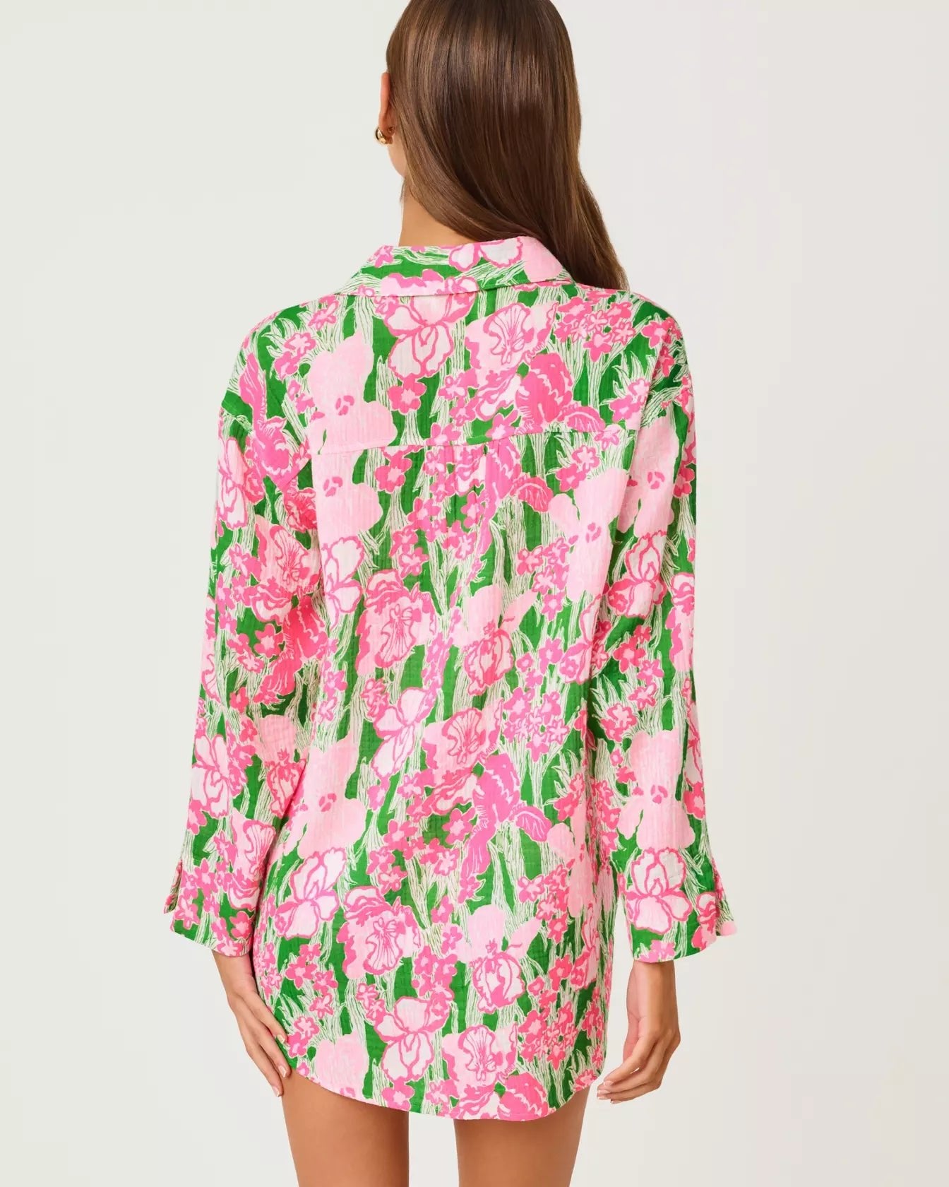 Kwitney Long - Sleeve CoverupSwim - Cover UpsLILLY PULITZERThe Printed Peach Savannah