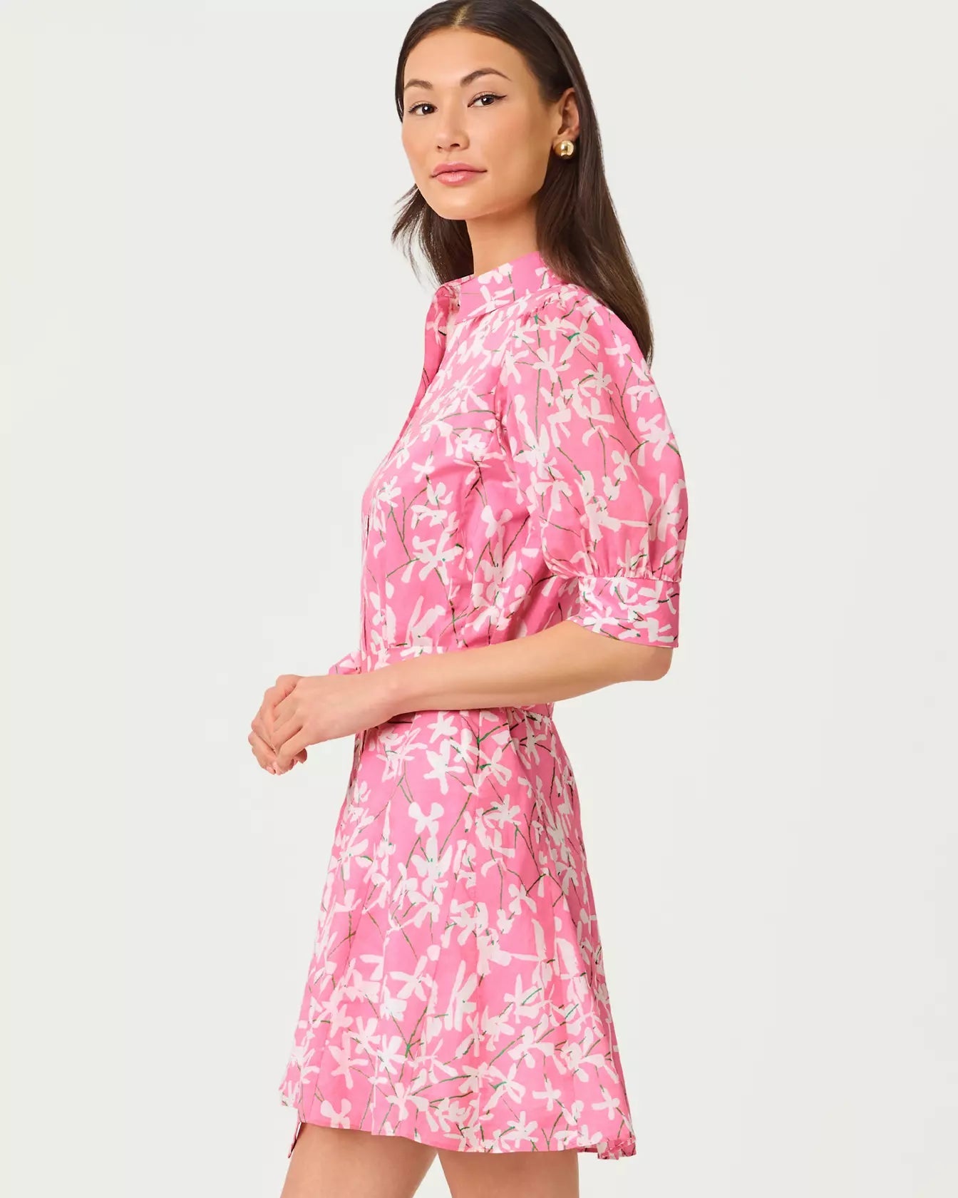 Larkyn ShirtdressWomens - Dresses - Fit and FlareLILLY PULITZERThe Printed Peach Savannah