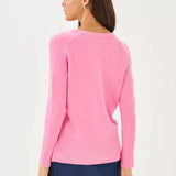 Laureen V - Neck SweaterWomens - Sweaters & Cardigans - Pullover SweatersLILLY PULITZERThe Printed Peach Savannah
