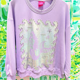 Lavender & Silver Mermaid SweatshirtQueen of SparklesThe Printed Peach Savannah