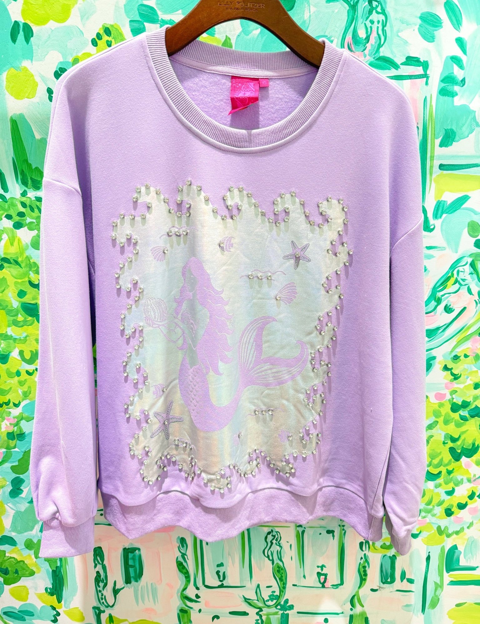 Lavender & Silver Mermaid SweatshirtQueen of SparklesThe Printed Peach Savannah