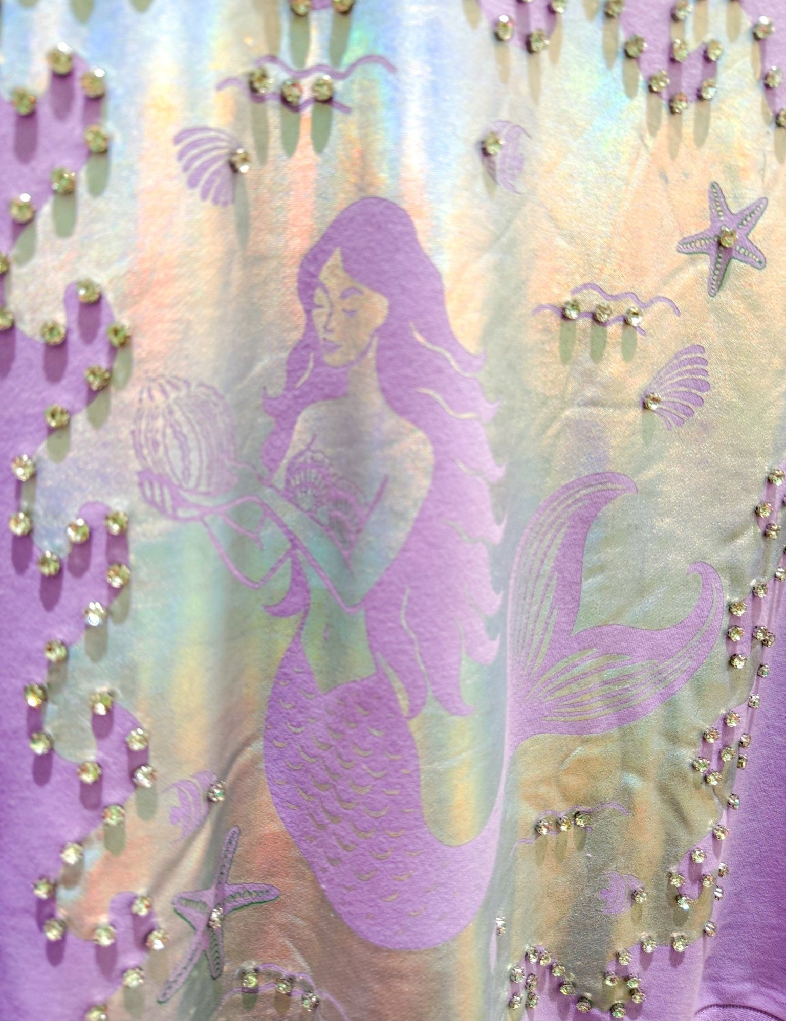Lavender & Silver Mermaid SweatshirtQueen of SparklesThe Printed Peach Savannah