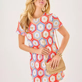 Leyla Crochet Shift DressHeartland Retail ItemsLILLY PULITZERThe Printed Peach Savannah