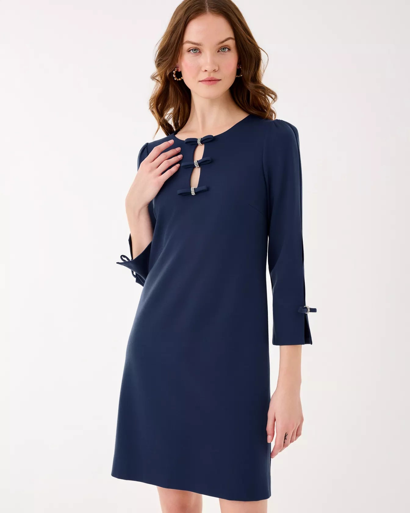 Leyland 3/4 Sleeve Shift DressWomen - Dresses - Straight FitLILLY PULITZERThe Printed Peach Savannah