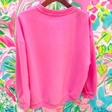 Licensed Hot Pink 'Diet Coke' Bow SweatshirtQueen of SparklesThe Printed Peach Savannah