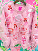 Light Pink Cakes & Pastries SweatshirtHeartland Retail ItemsQueen of SparklesThe Printed Peach Savannah