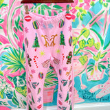 Light Pink Christmas Icons SweatpantQueen of SparklesThe Printed Peach Savannah