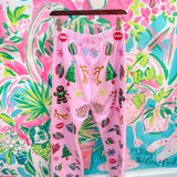 Light Pink Christmas Icons SweatpantQueen of SparklesThe Printed Peach Savannah